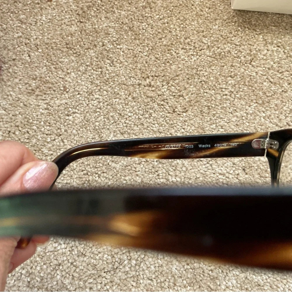 Oliver Peoples Tortoiseshell Rectangular Frames - Dark Brown & Honey WACKS